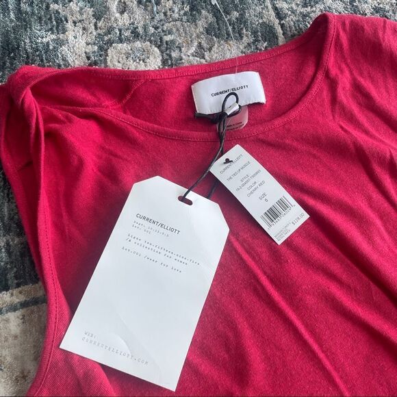 NWT Current Elliott linen cotton tied up muscle tank top - Picture 6 of 8